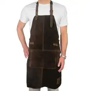 Grillschürze aus Leder von REDSALT, 100% Büffelleder, 84x62cm