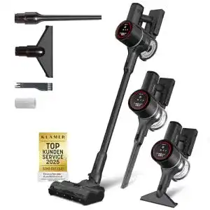 Klamer Standstaubsauger Akku 2-in-1 kabellos mit HEPA Filter