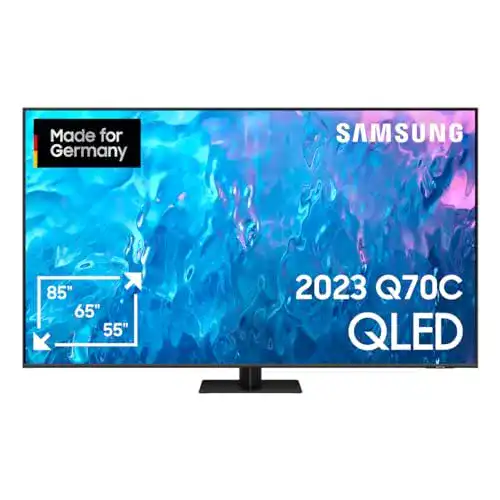 Samsung QLED 4K Fernseher 75 Zoll Q70C mit Smart Hub und Gaming Hub