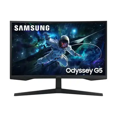 Samsung Odyssey G55C 27 Zoll Curved Gaming Monitor mit VA-Panel
