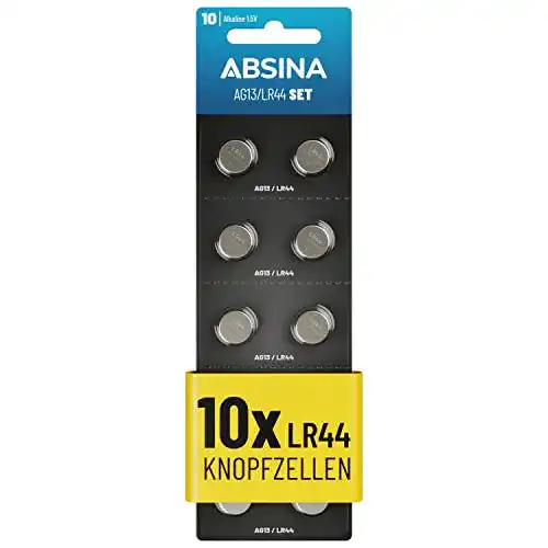 LR44 AG13 Knopfzelle 10er Pack – 1,5V Alkaline Batterien
