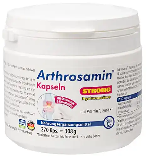 Gelenkkapseln Arthrosamin Strong mit Hyaluronsäure zur Gelenkunterstützung