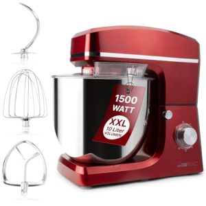 Clatronic XXL Küchenmaschine KM 3765 mit 10L Schüssel und 1500W