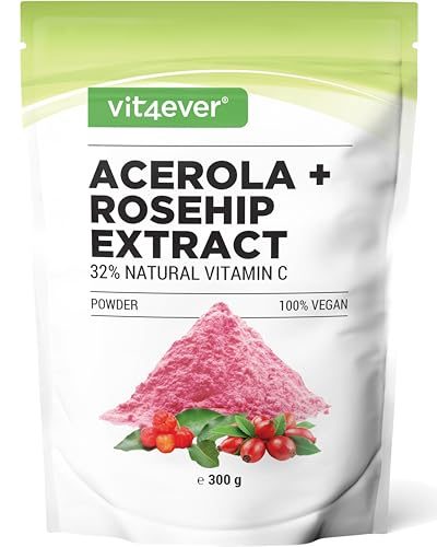 Acerola Pulver Vit4ever – 300 g mit 1500 mg Vitamin C pro Tagesportion