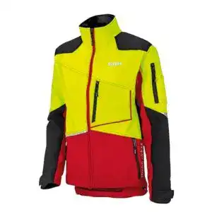 Forstjacke Kox Stretch Elch 2.0 in Rot/Gelb Größe S