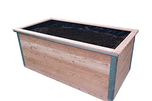 Hochbeet aus Lärchenholz 100 x 200 cm mit Zubehör