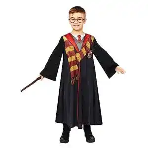 Harry Potter Kostüm Amscan für Kinder – Gewand mit Hemd, Zauberstab und Brille