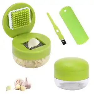 Knoblauchschneider Foyucool Knoblauchpresse Set mit Silikon-Knoblauchschäler