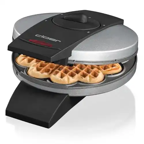 Cloer 1629 Waffeleisen für klassische Herzwaffeln, 930 W