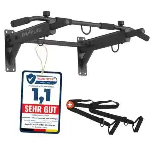 Klimmzugstange Wand Dh Fitlife 4in1 für Wandmontage mit Spreizdübel
