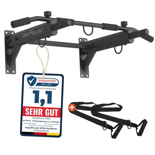 Klimmzugstange Wand Dh Fitlife 4in1 für Wandmontage mit Spreizdübel