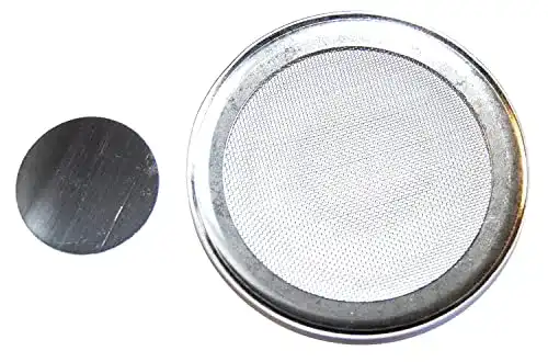 Räuchersieb mit Metallplättchen für Räucherwerk, Durchmesser 9,5 cm