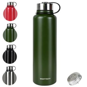 Edelstahl-Trinkflasche 1,5 Liter Mightyduty Thermoskanne