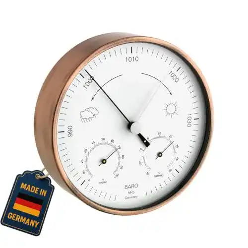 Barometer TFA Dostmann analoge Wetterstation für Innen und Außen