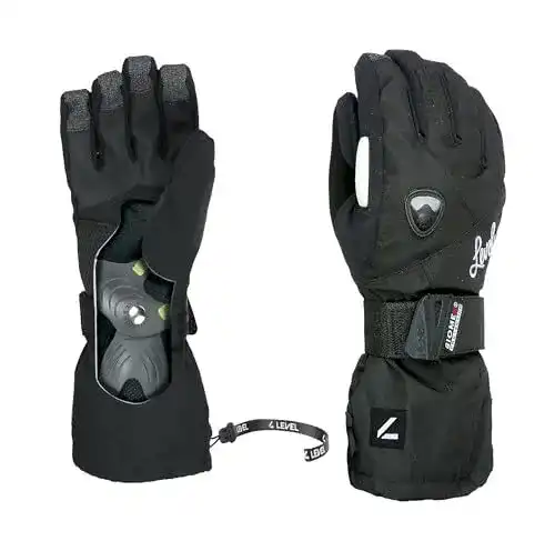 Level Damen Handschuhe Butterfly W in Schwarz, Größe 8