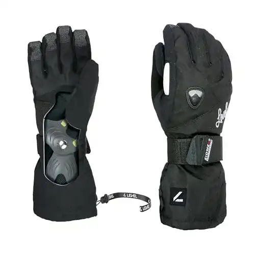 Level Damen Handschuhe Butterfly W in Schwarz, Größe 8