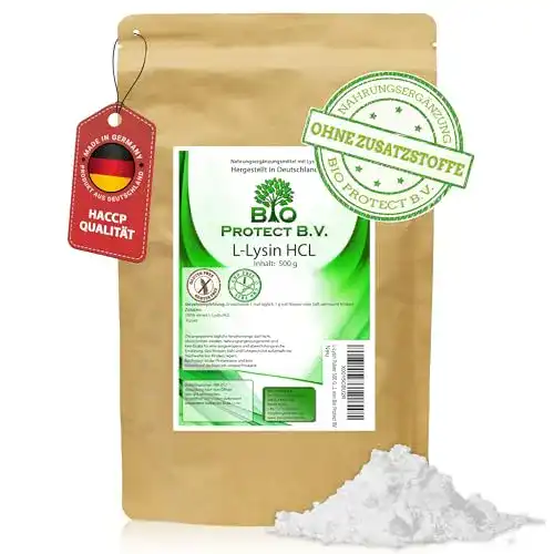 Lysin Pulver 500 Gramm von Bio Protect B.V. 100% natürliche Aminosäure