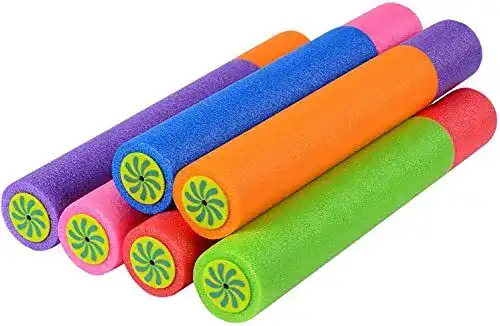Wasserpistolen Set Kaheign 6 Stück für Kinder, 33 cm