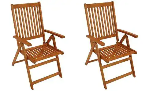 Gartenstuhl aus Holz DEGAMO Klappsessel LAGO 8-fach verstellbar