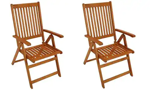 Gartenstuhl aus Holz DEGAMO Klappsessel LAGO 8-fach verstellbar