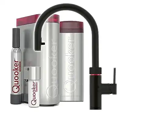 Quooker PRO3 & CUBE Flex BLK (Schwarz) mit Cube-Filter im Vergleich
