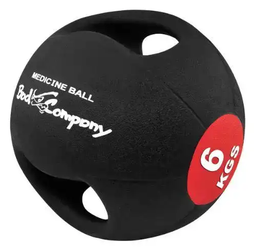 Medizinball Bad Company Pro-Grip Fitnessball mit Doppelgriff