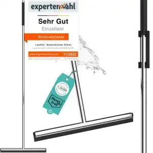 Wasserschieber aus Edelstahl mit Silikonhalterung für die Dusche