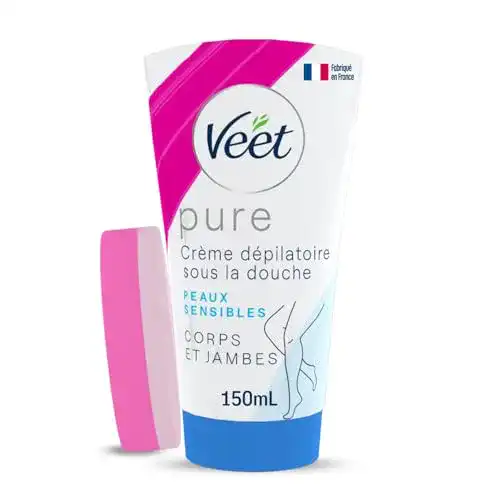 Enthaarungscreme Veet Pure für empfindliche Haut unter der Dusche