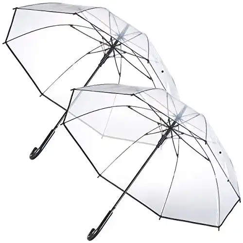 Transparenter Regenschirm Carlo Milano im 2er-Set