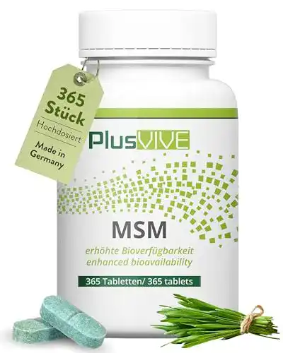 MSM Kapseln Plusvive 365 Tabletten mit 1000 mg hochdosiert