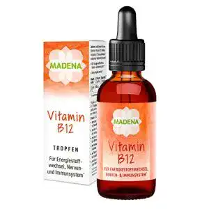 Vitamin B12 Tropfen von Madena Hochdosiert mit bioaktiven Formen