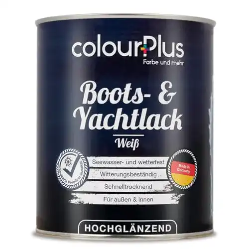Bootslack Weiss ColourPlus für Holz und Gartenmöbel