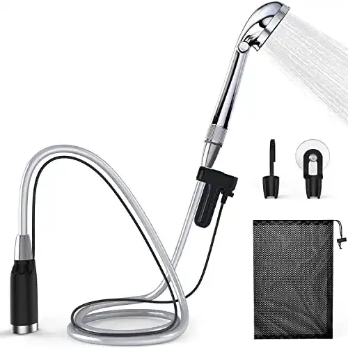 Campingdusche mit Pumpe von Stouchi Akku betriebenes Duscheset