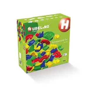 Kugelbahn Hubelino 420473 – 55-teiliges Bahnelemente-Set für Kinder