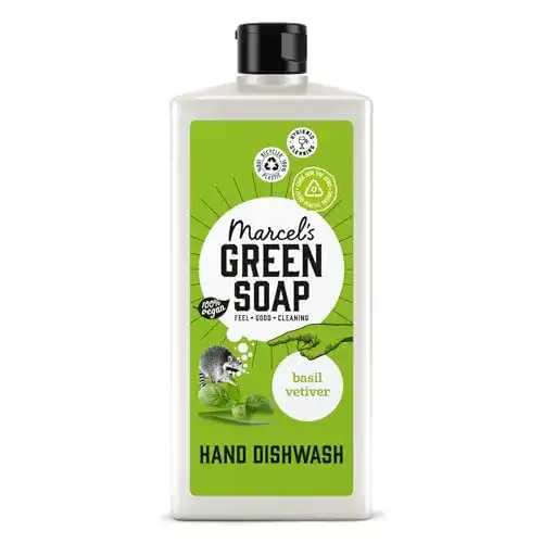 Ökologisches Spülmittel Marcel’s Green Soap mit Basilikum und Vetiver