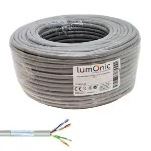 Netzwerkkabel Lumonic 50m CAT5e Verlegekabel für stabile Verbindungen