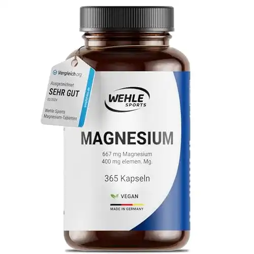 Magnesiumtabletten Wehle Sports 400mg hochdosiert