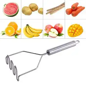 Edelstahl Kartoffelstampfer von JTOOYS Küchenutensil für vielseitige Anwendungen