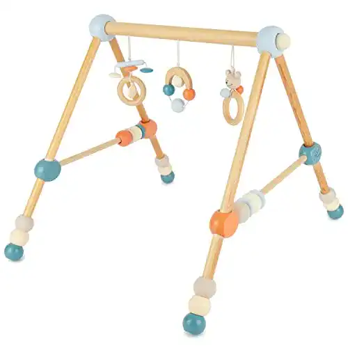 Bieco Spielbogen höhenverstellbar aus Holz für Babys