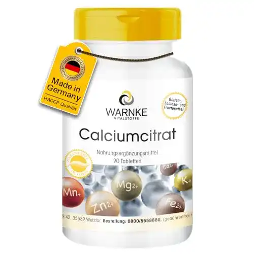 Calciumcitrat 300mg Tabletten – 90 Stück für gesunde Knochen