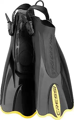 Cressi Palau Saf Fins – Einstellbare Kurzflossen für Schwimmer und Schnorchler