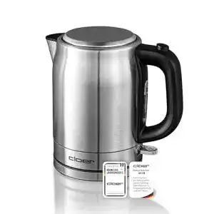Cloer 4519 Wasserkocher Edelstahl 1 Liter, 2200 W mit Sicherheitsfunktionen