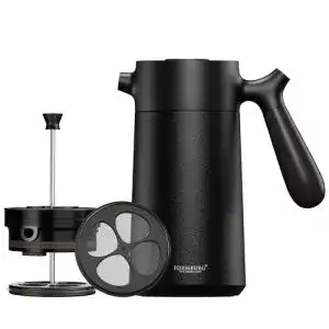 French Press Kaffeebereiter HEEMBURG aus Edelstahl