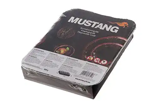 Einweggrill Grillpaul Mustang Mini BBQ Grill 22 x 27 x 5 cm