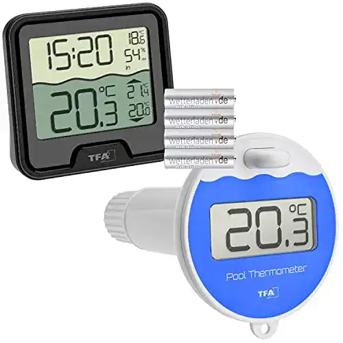 Funk-Poolthermometer TFA Dostmann Marbella 30.3066 mit Batterien
