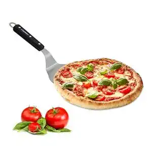 Pizzaschaufel Relaxdays Pizzaschieber mit Holzgriff, rund