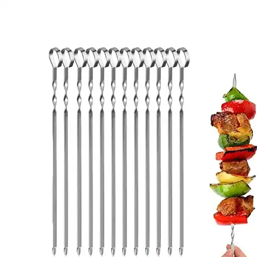 Stockbrotstöcke Pontedinvoy 12 Stück Edelstahl Grillspieße
