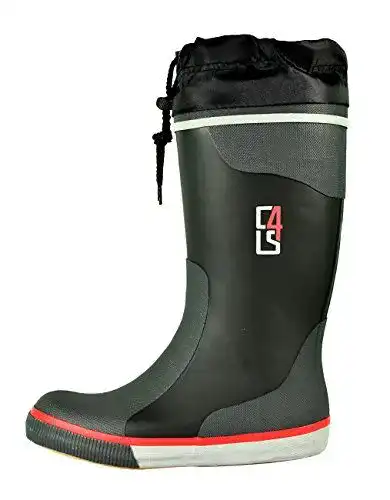 Segelstiefel Crazy4Sailing Unisex Langschaft Gummistiefel mit Schnürung