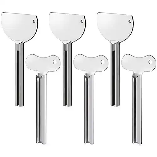 Tubenquetscher SUSSURRO 6 Stück Metall Zahnpasta Squeezer
