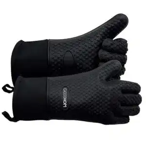 Küchenhandschuhe von Geekhom – Hitzebeständige Ofenhandschuhe 35 cm